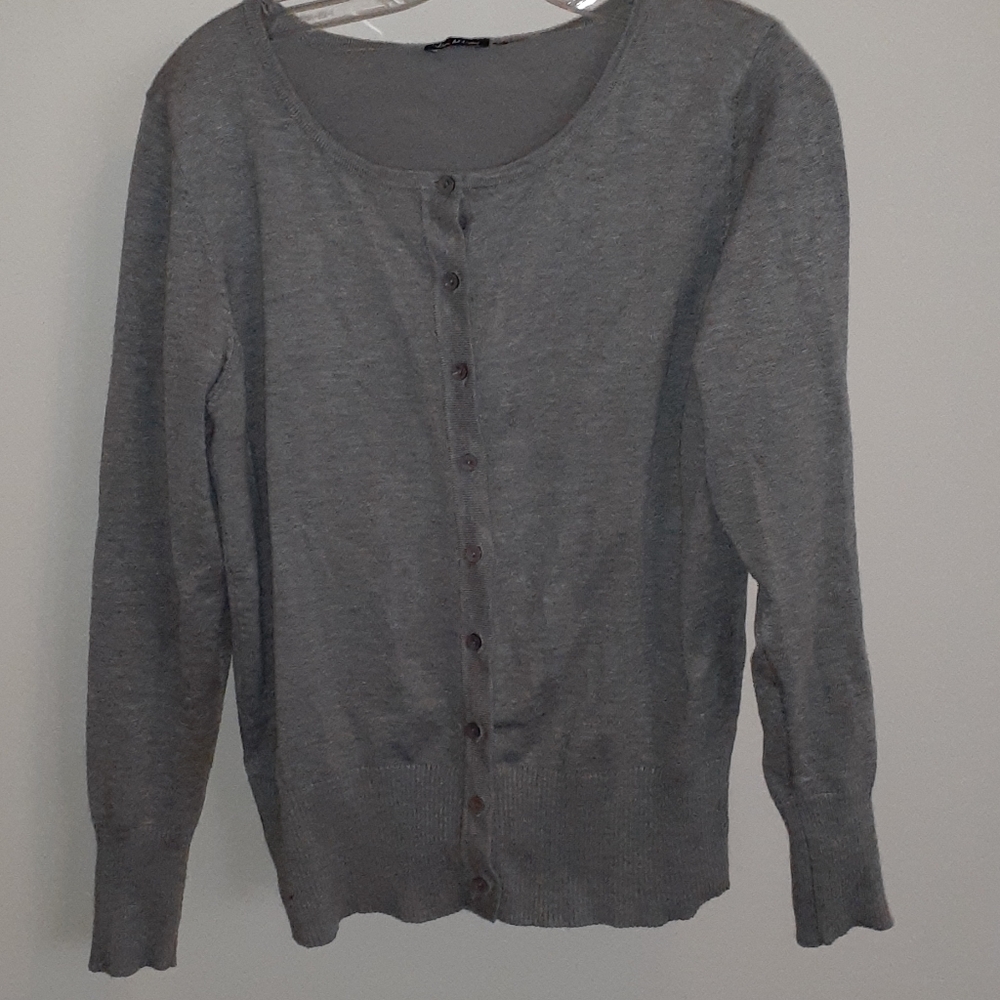 Gray cardigan